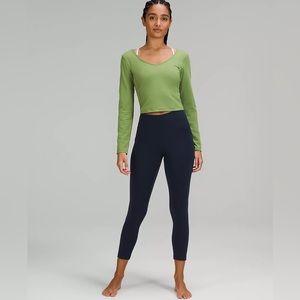 Sz 8 Lululemon Align Long Sleeve Lightweight Green